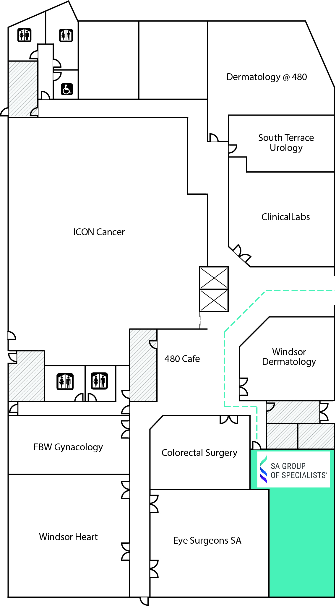 IBD SA | Comprehensive Crohn's & Colitis Care - 480 Specialist Centre wayfinder image